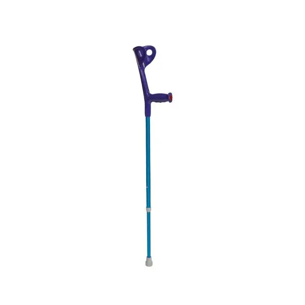 Elbow Crutch with Fixed Handle, Fuchsia, 100–123 cm | MOBIAK